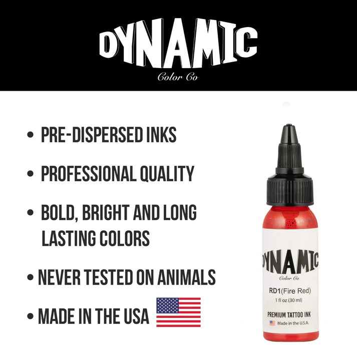 Dynamic Tattoo Ink Fire Red